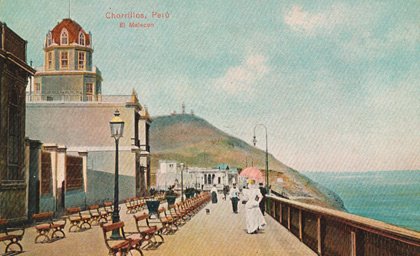 Malecón histórico de Chorrillos durante la república